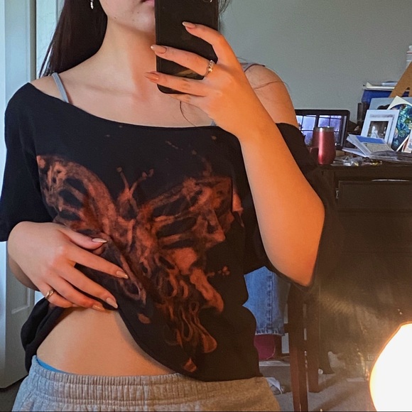 Handmade Fairy core off the shoulder top - Picture 1 of 3